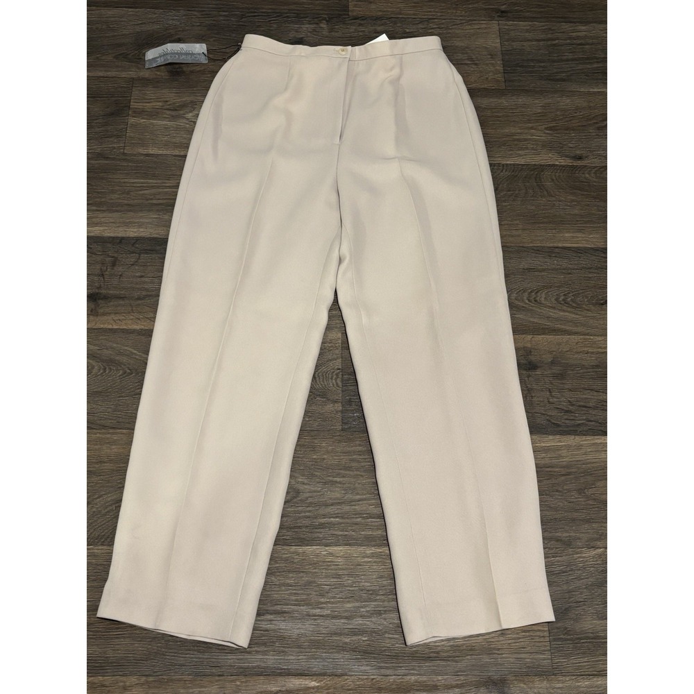 Casual Corner Women's Cream Slacks 10 Careercore Classicore Vintage
